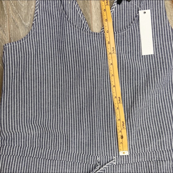 NWT Drew Jumpsuit Chambray and White Striped Sz M - Picture 11 of 11